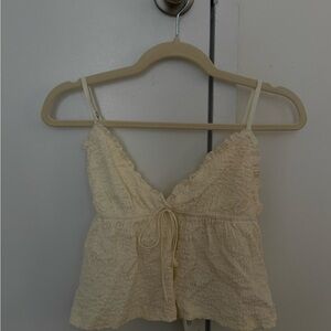 Princess Polly Cream Tank Top